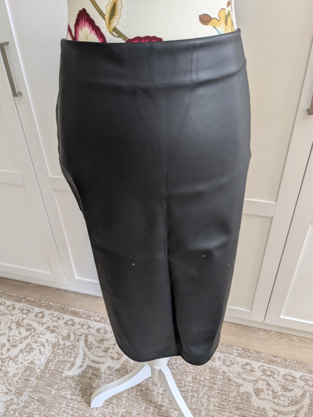 Revamped Black & Taupe Pleather Skirt Bundle